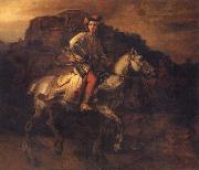 REMBRANDT Harmenszoon van Rijn The So called Polish Rider oil painting